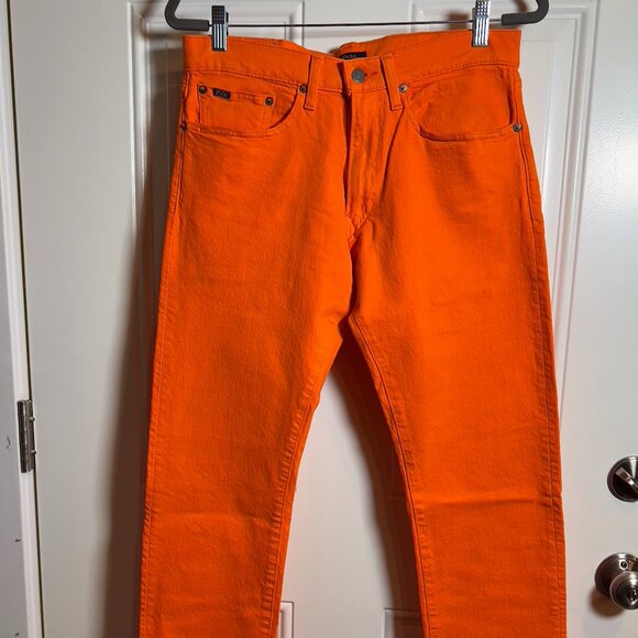 Polo Orange 5-Pocket Jeans Men's 30x32 - Picture 1 of 12